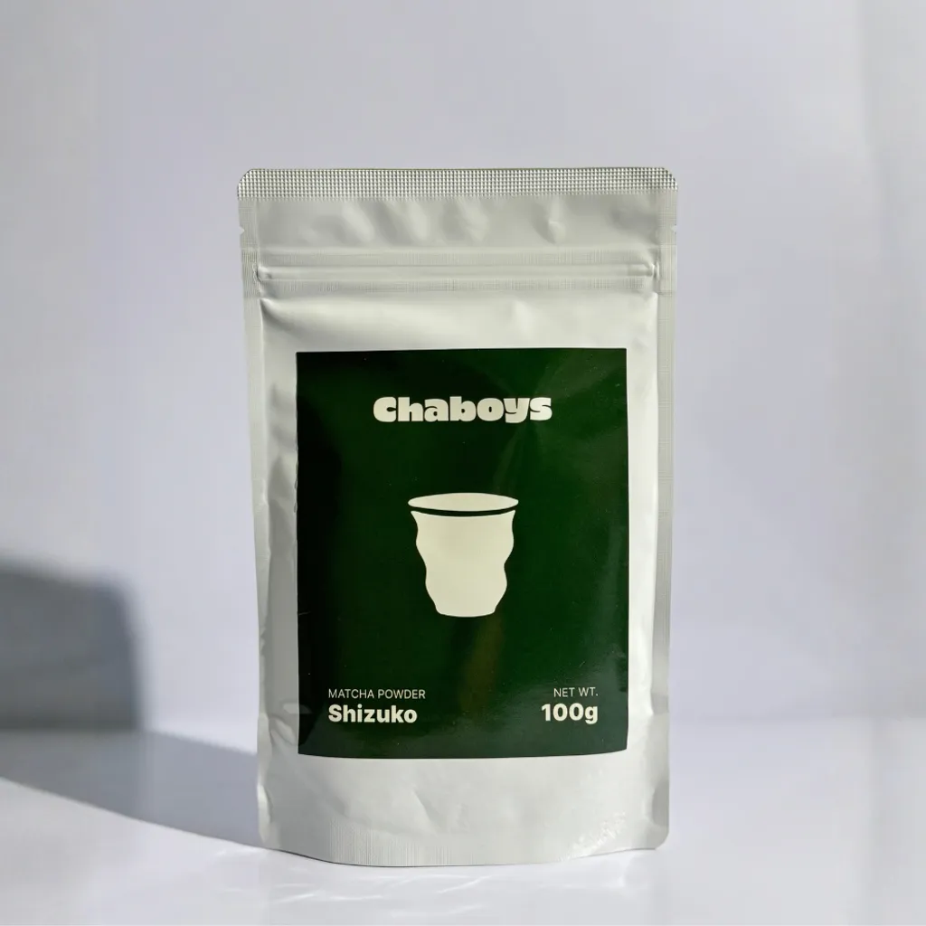 Chaboys Shizuko ceremonial grade matcha powder 100g pouch from Malaysia